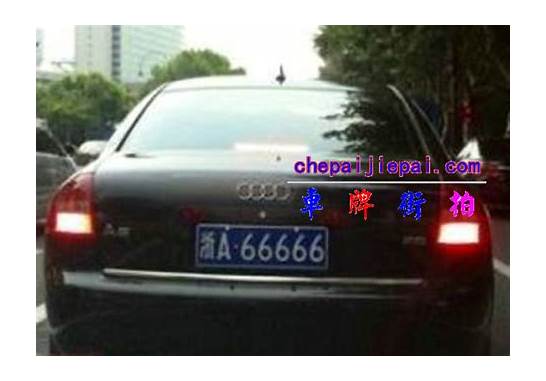 浙A66666与浙A66666